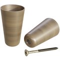Designs Of Distinction Brass Slipper Cups - 1.26" Diam x 2.165" H - Antique Brass 01SLPR105AB1
